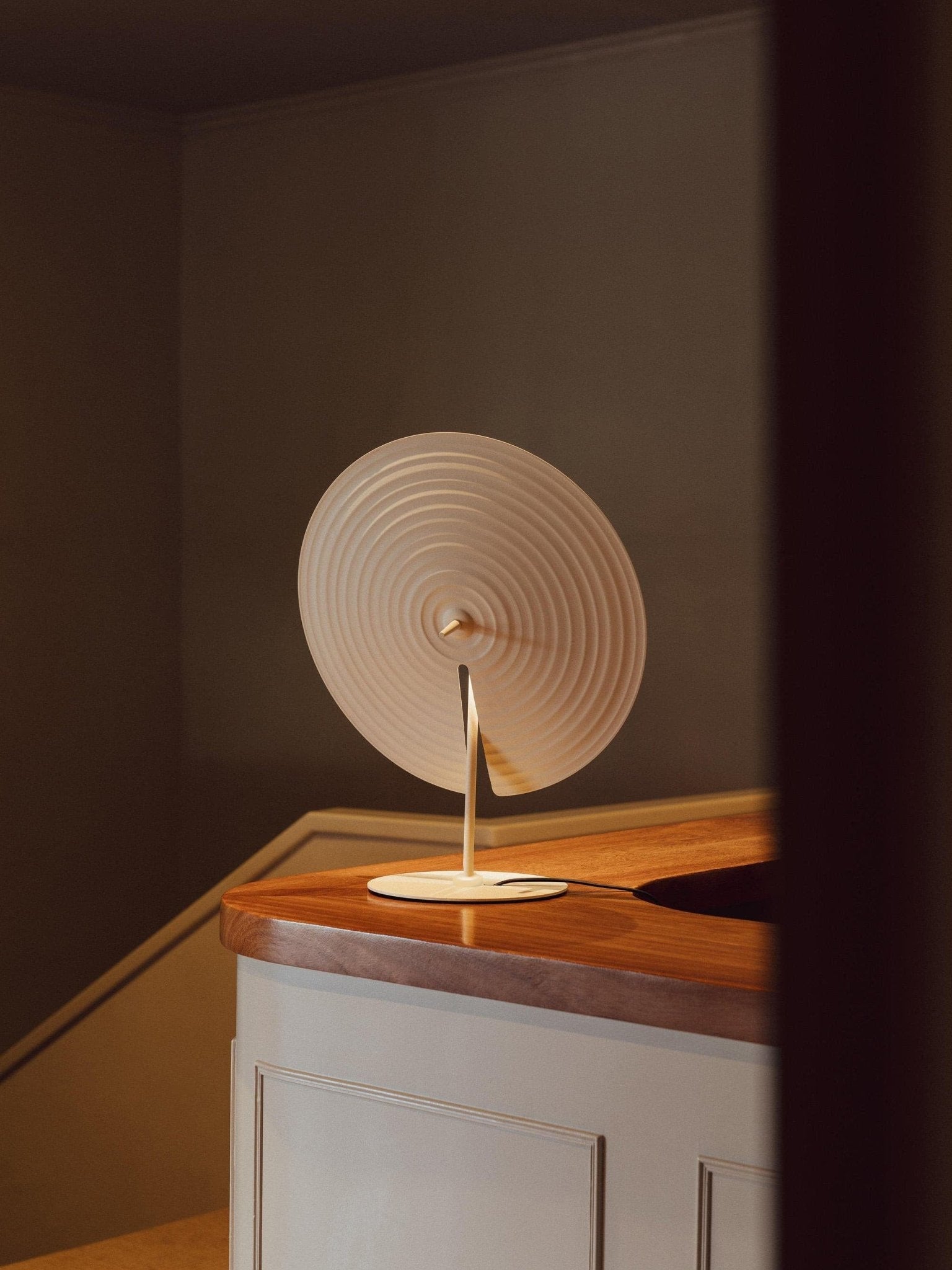 Vortex Modern Aluminum Table Lamp-Neutral Decor