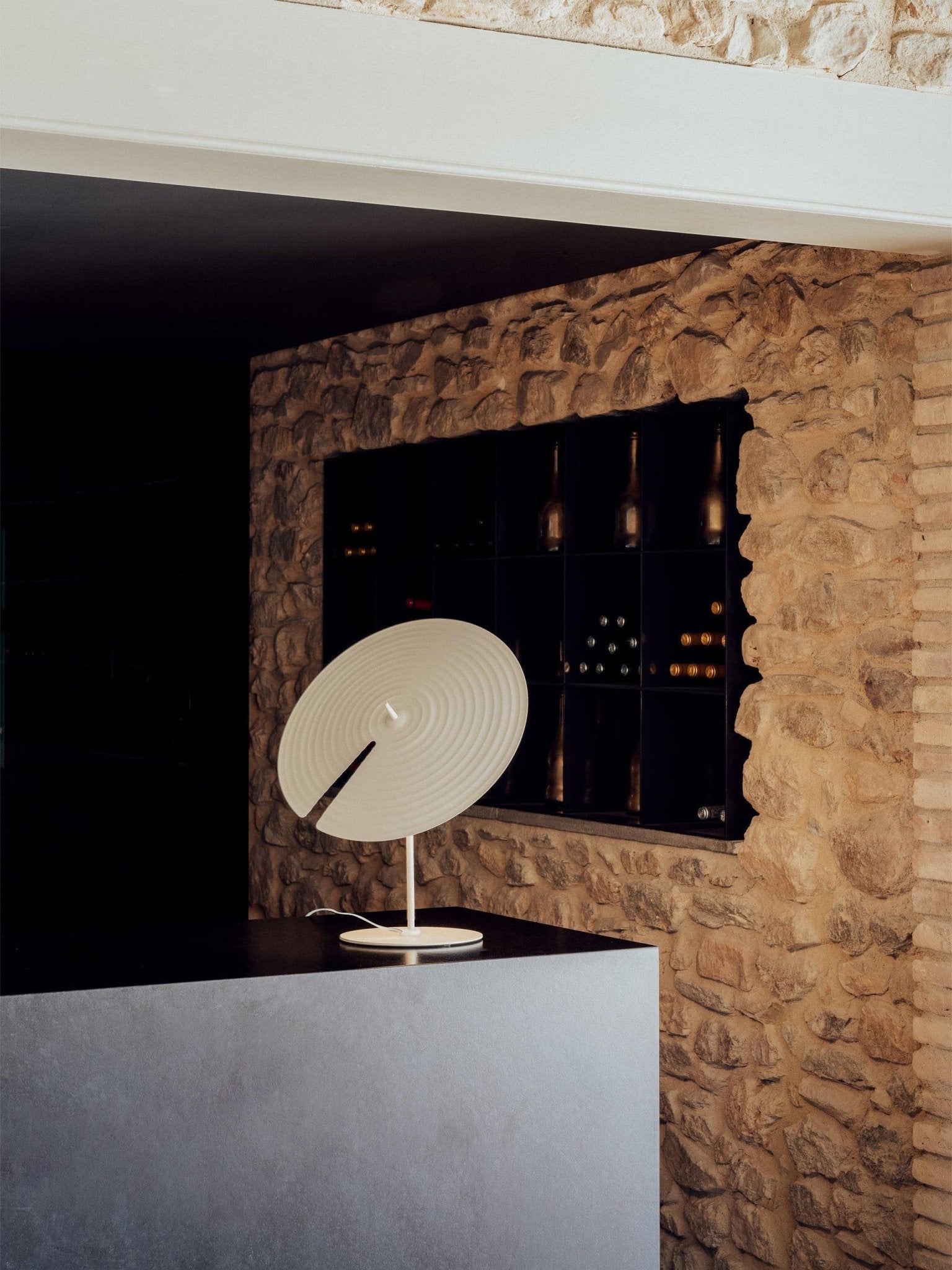 Vortex Modern Aluminum Table Lamp-Neutral Decor