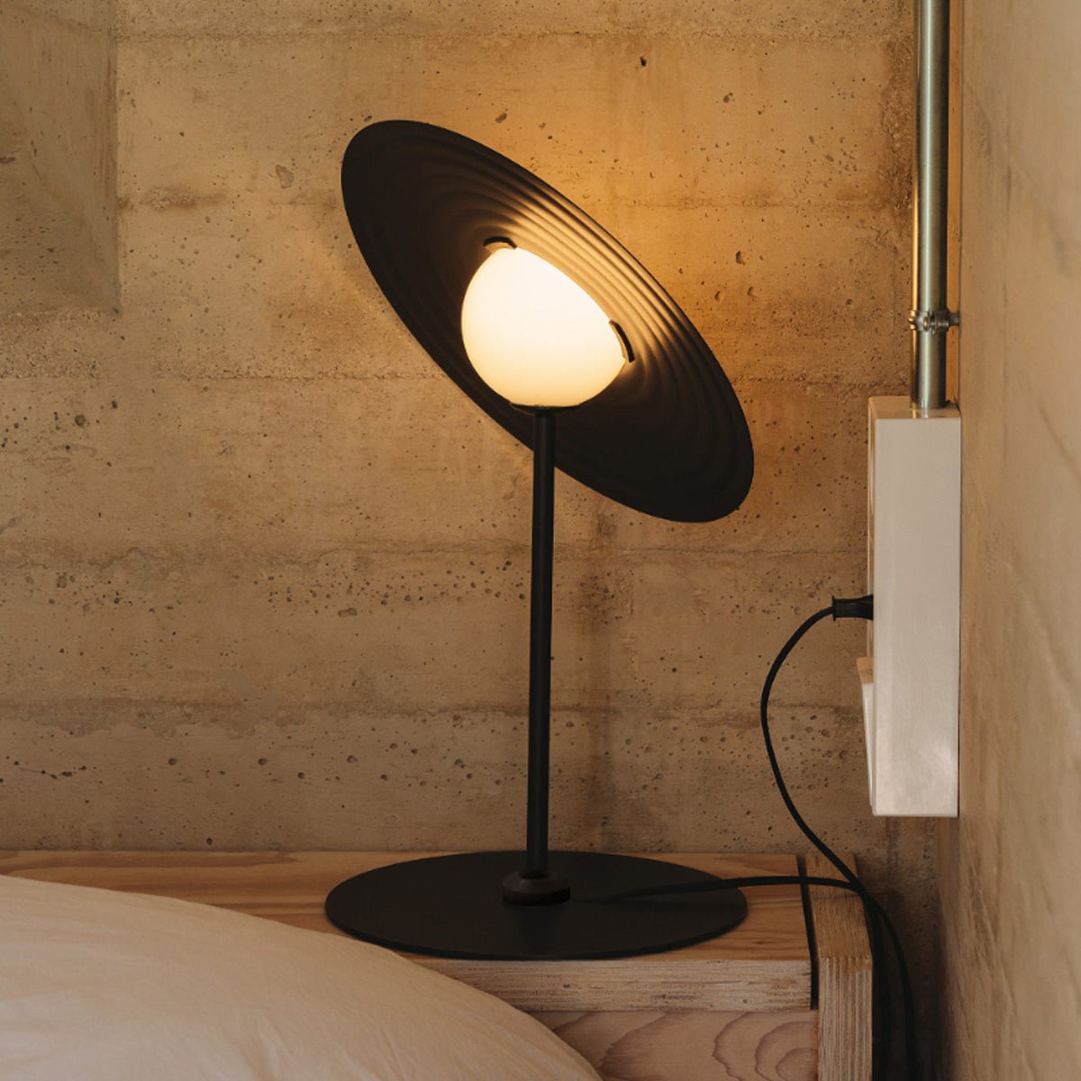 Vortex Modern Aluminum Table Lamp-Neutral Decor
