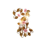 Symphony Rose Basket Sconce against a white background.