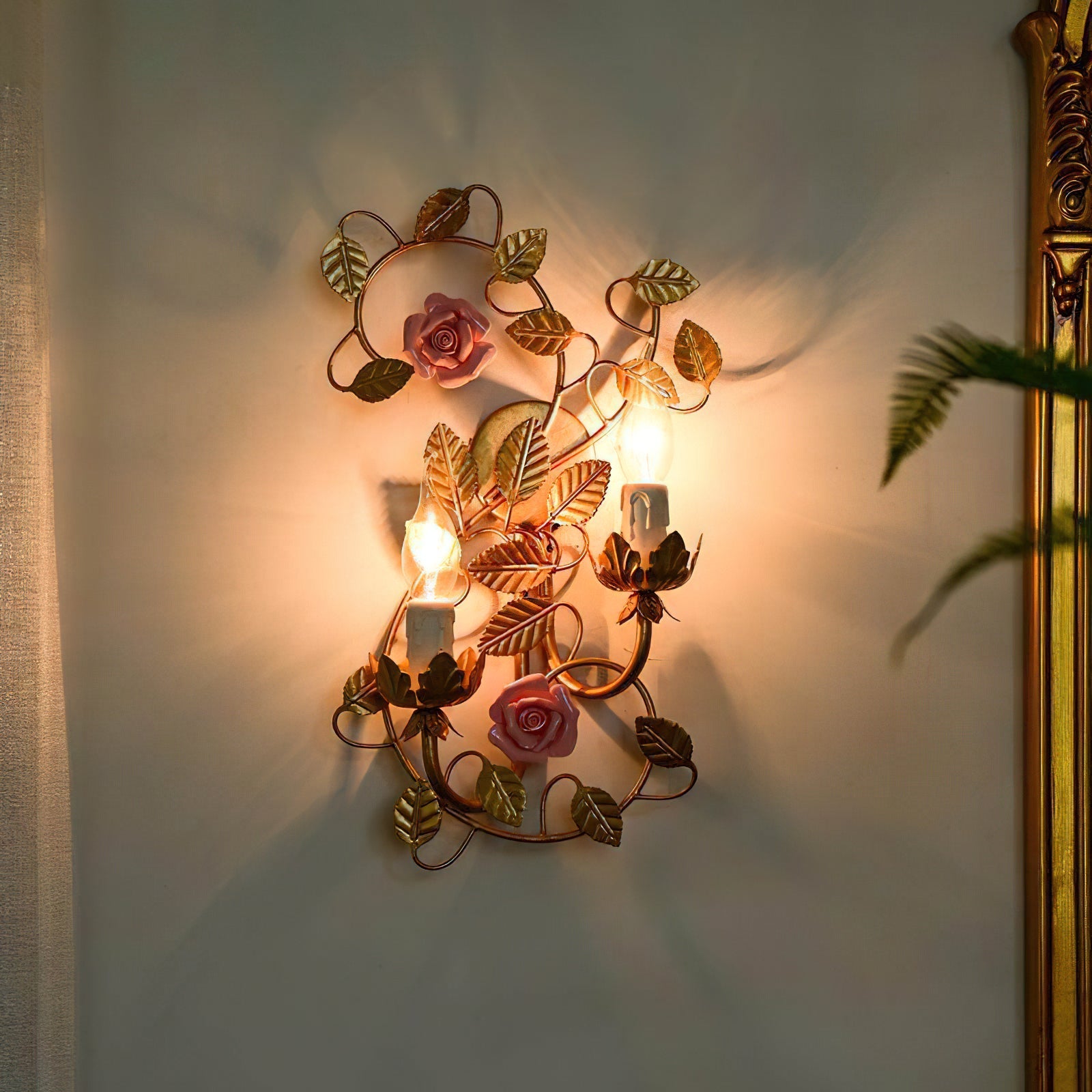 The sconce as a decorative element in a hallway.