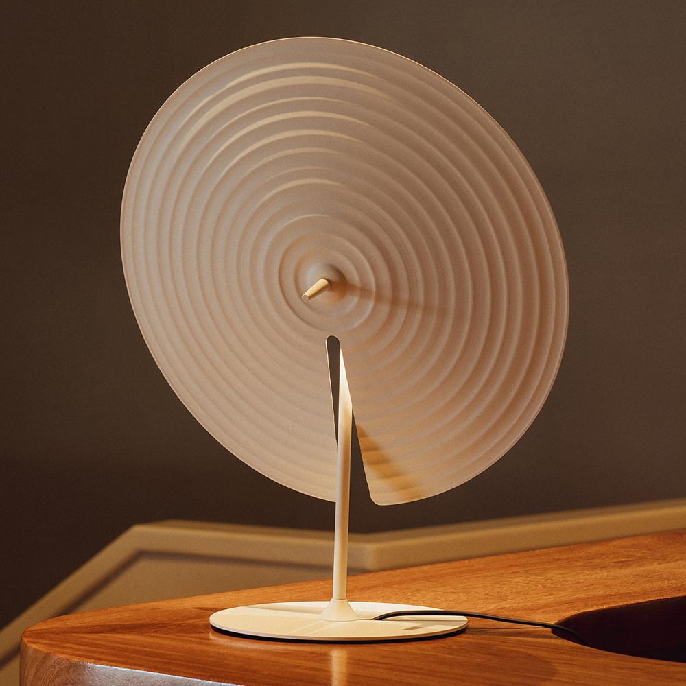 Vortex Modern Aluminum Table Lamp-Neutral Decor