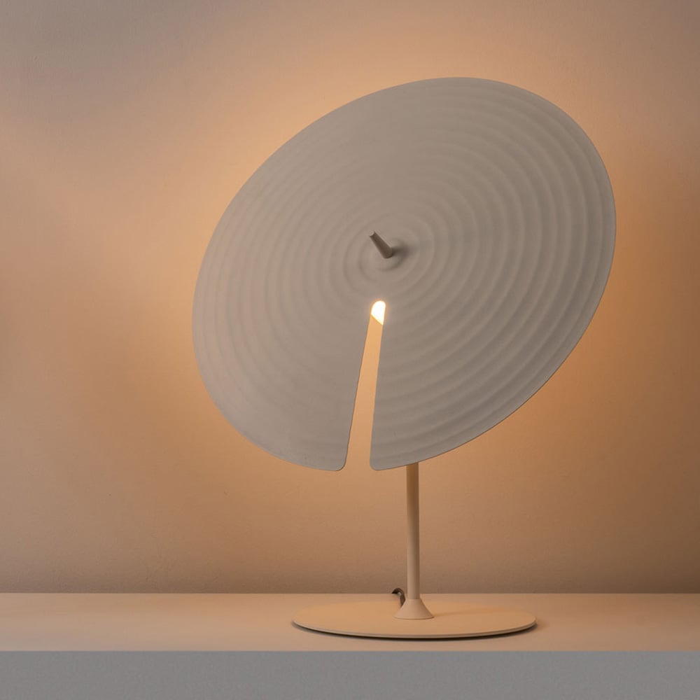 Vortex Modern Aluminum Table Lamp-Neutral Decor