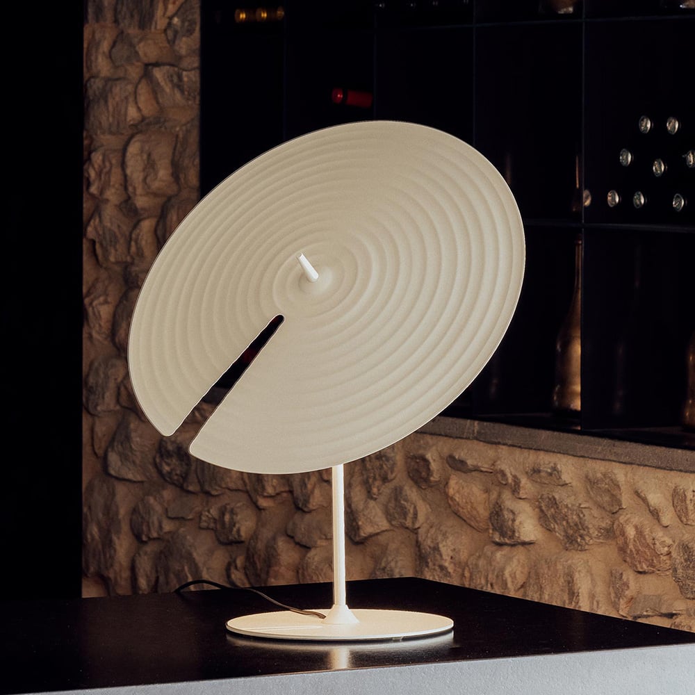Vortex Modern Aluminum Table Lamp-Neutral Decor