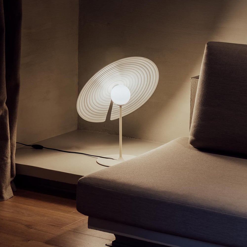Vortex Modern Aluminum Table Lamp-Neutral Decor