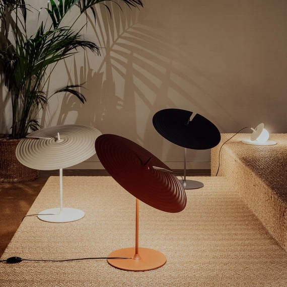 Vortex Modern Aluminum Table Lamp-Neutral Decor