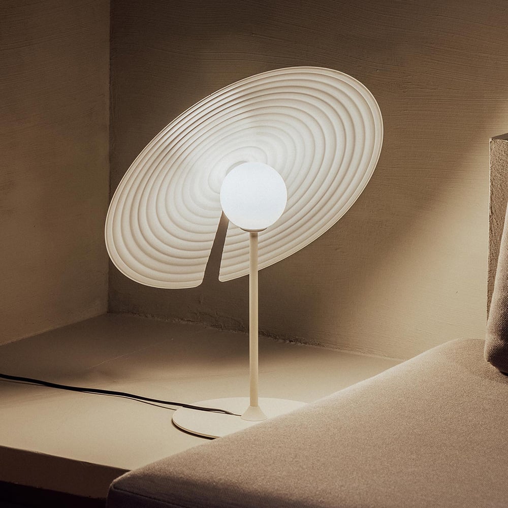 Vortex Modern Aluminum Table Lamp-Neutral Decor