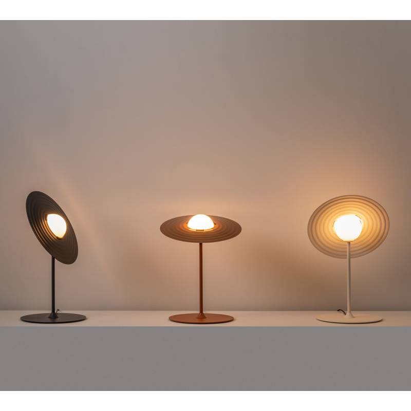 Vortex Modern Aluminum Table Lamp-Neutral Decor