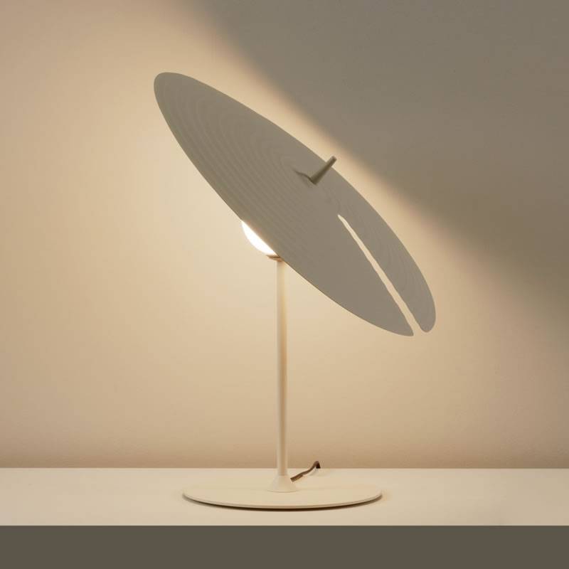 Vortex Modern Aluminum Table Lamp-Neutral Decor
