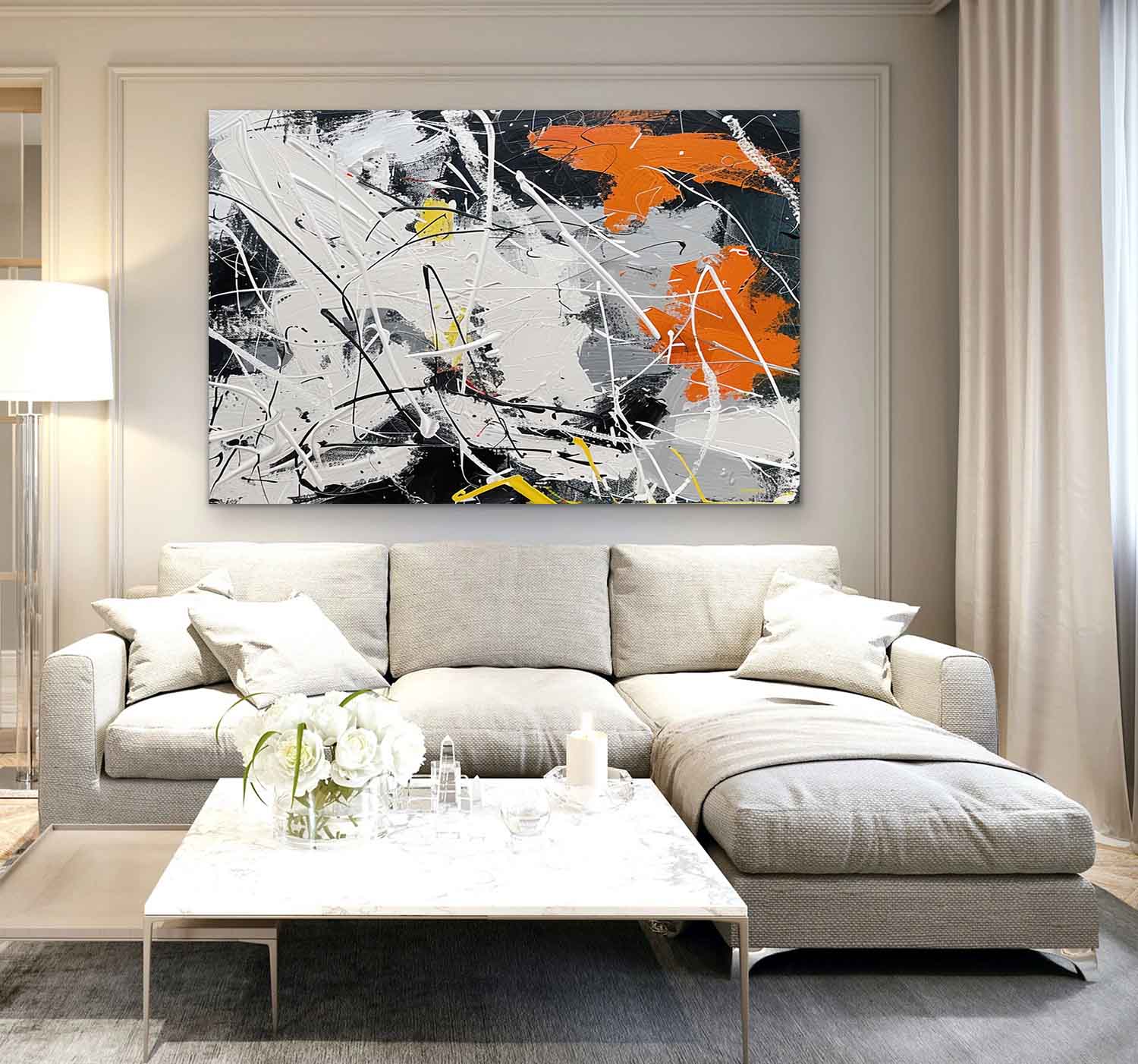 Abstract Expressionist Art AEA006 - Neutralighting