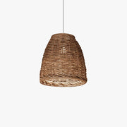 Muto Vintage Rustic LED Pendant Light Rattan Living Room Bedroom - Neutral Decor