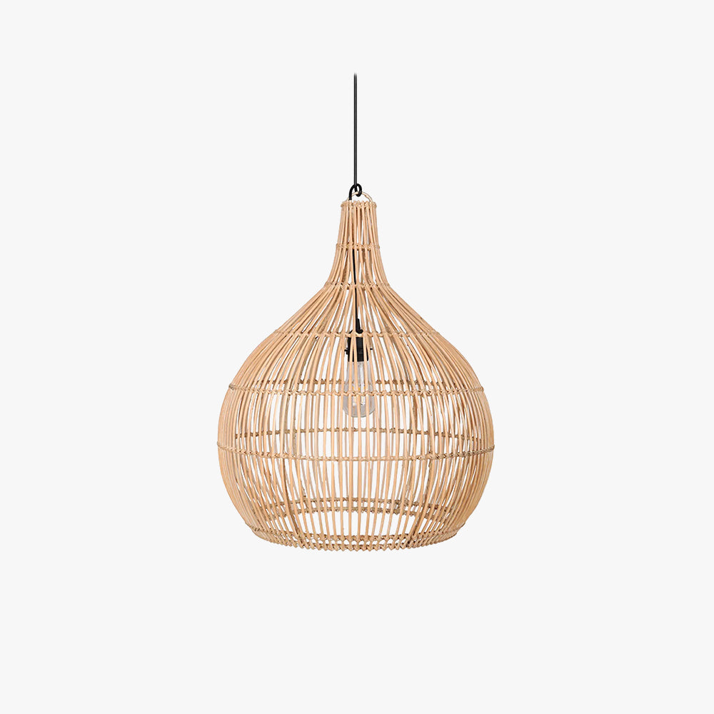 Muto Japanese Creative Pendant Light Rattan Dining Room/Bedroom - Neutral Decor