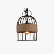 Epoch Design LED Birdcage Pendant Light Metal/Rope Cafe/Bar/Restaurant - Neutral Decor