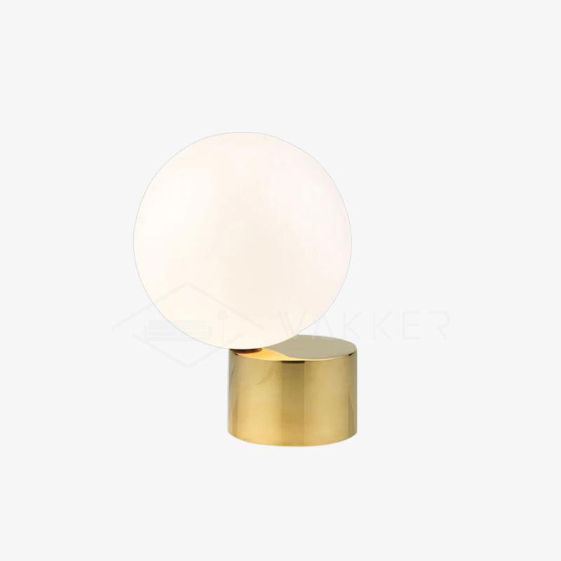 Aru Glass Industrial Table Lamp-Neutral Decor