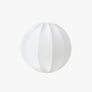 Ritta Modern Minimalist Sphere Metal/Fabric Pendant Light, White - Neutral Decor