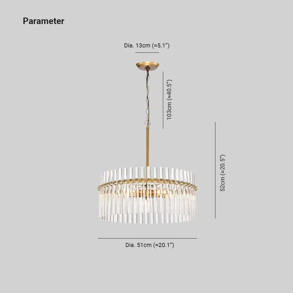 Arisha Modern Ring LED Pendant Lights Clear Glass Brass Living Room/Badroom - Neutral Decor