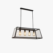 Epoch Industrial LED Modern Pendant Light Black/Glass Metal Kitchen/Bedroom/Living Room - Neutral Decor