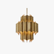 Arisha Simple Retro Creative Chandelier Brass Metal Bedroom - Neutral Decor