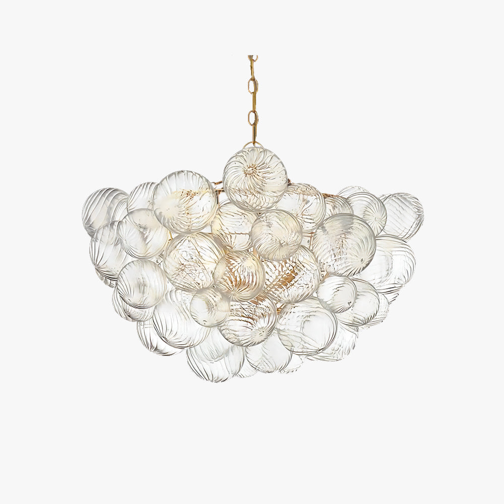 Valentina Luxury Modern LED Bubble Chandelier Glass Living Room - Neutral Decor