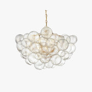 Valentina Luxury Modern LED Bubble Chandelier Glass Living Room - Neutral Decor