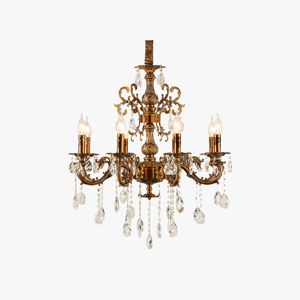Silva Modern Design European LED Chandelier Crystal Luxury Golden Bronze Living/Dining/Bedroom - Neutral Decor