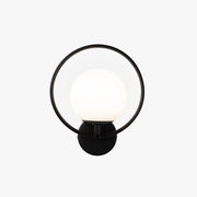 Valentina Modern LED Indoor Wall Lamp Black/Gold Glass Bedroom Hallway - Neutral Decor