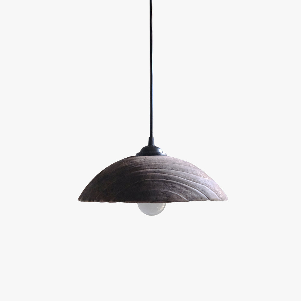 Silva Modern LED Pendant Light Brown Wood Living Room Bedroom - Neutral Decor