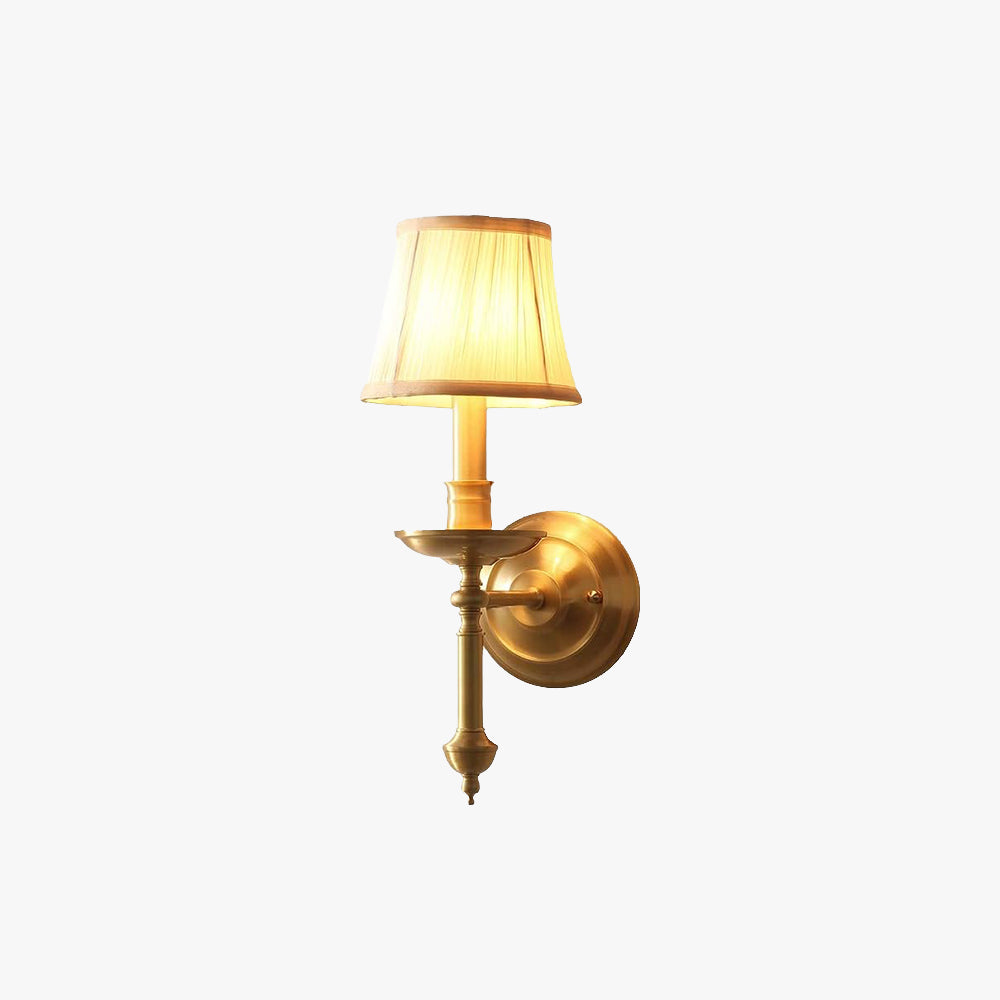 Tiffany Metal Fabric Vanity Indoor Wall Lamp Bedroom/Dining Room - Neutral Decor