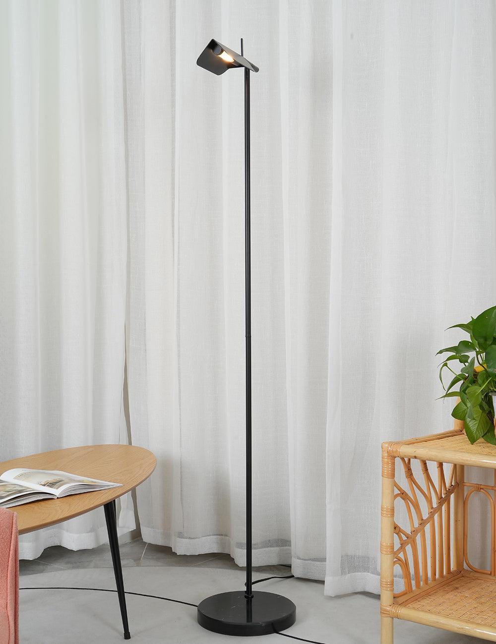Ebonis Acrylic Minimalist Floor Lamp-Neutral Decor