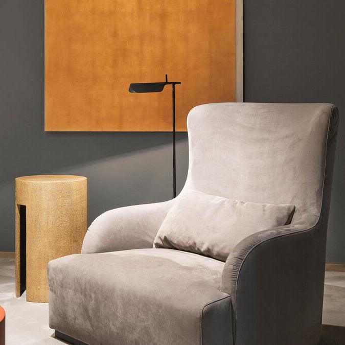 Ebonis Acrylic Minimalist Floor Lamp-Neutral Decor