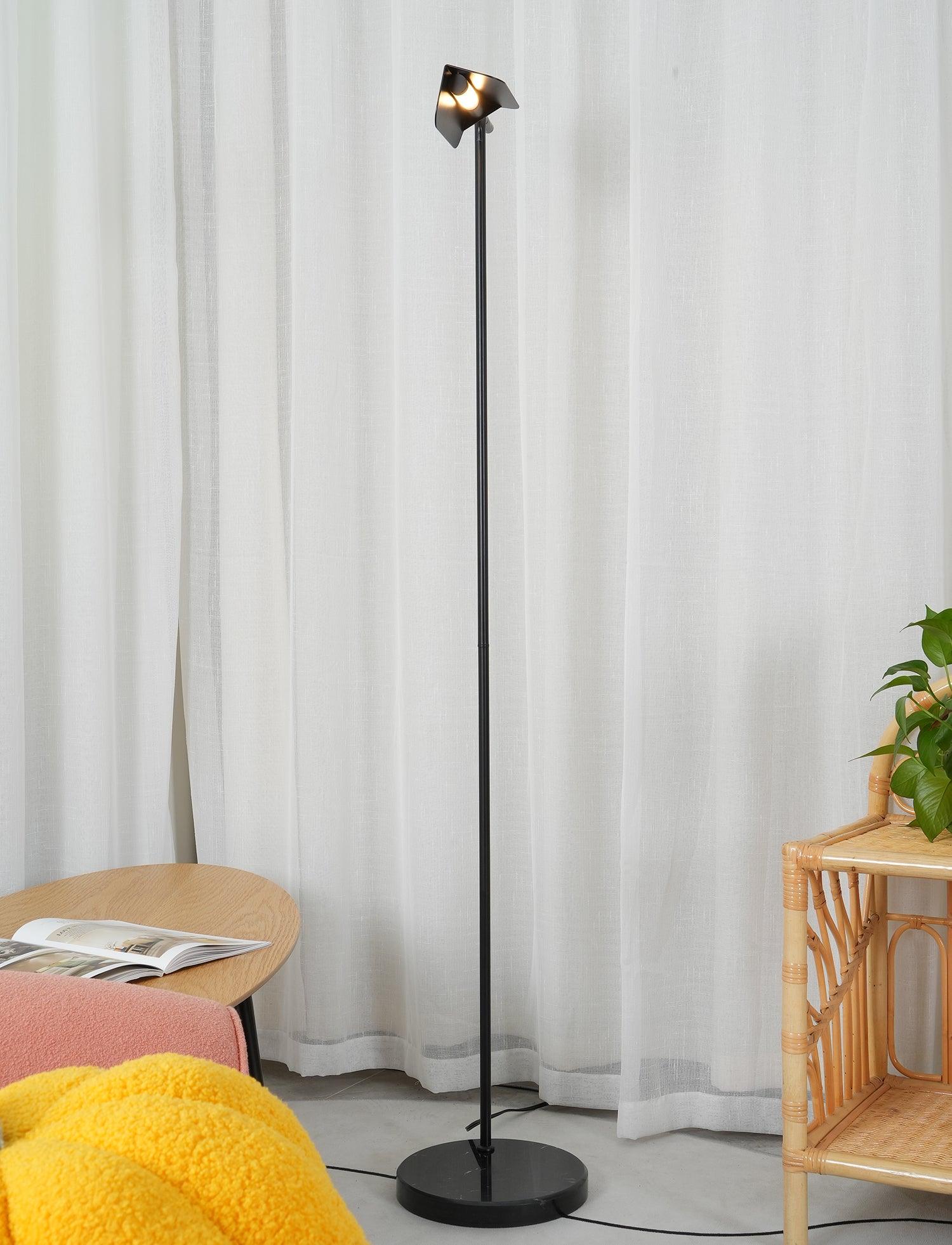 Ebonis Acrylic Minimalist Floor Lamp-Neutral Decor