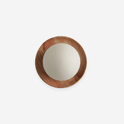 Wall Lamp Metal Body with Wood Rim Minimalist Style