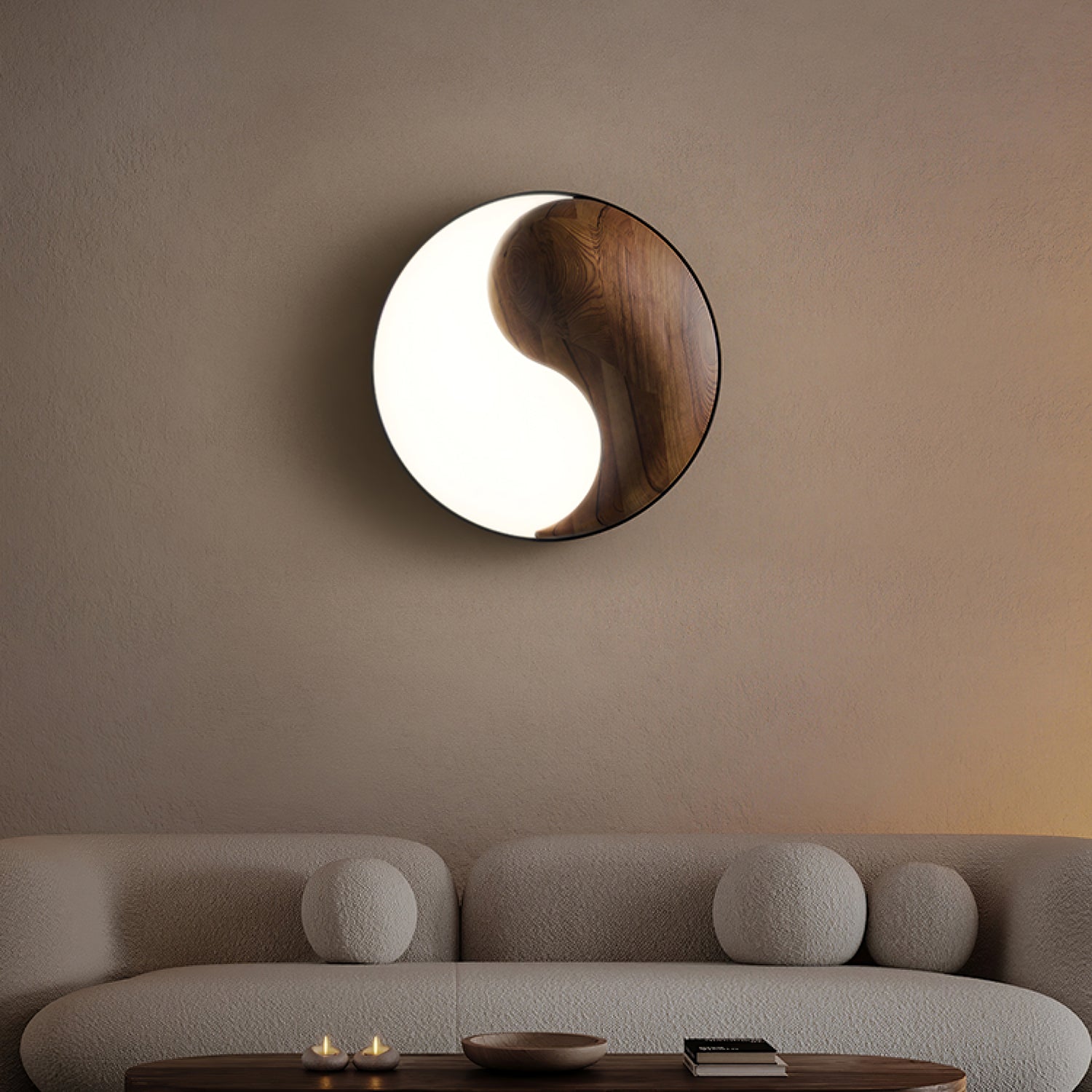 Ivelor Modern Minimalist Balance Wood Ceiling Light-Neutral Decor