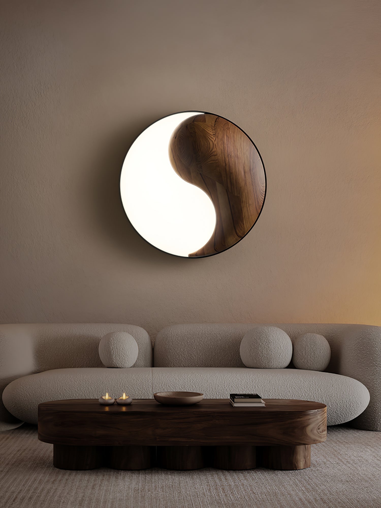 Ivelor Modern Minimalist Balance Wood Ceiling Light-Neutral Decor