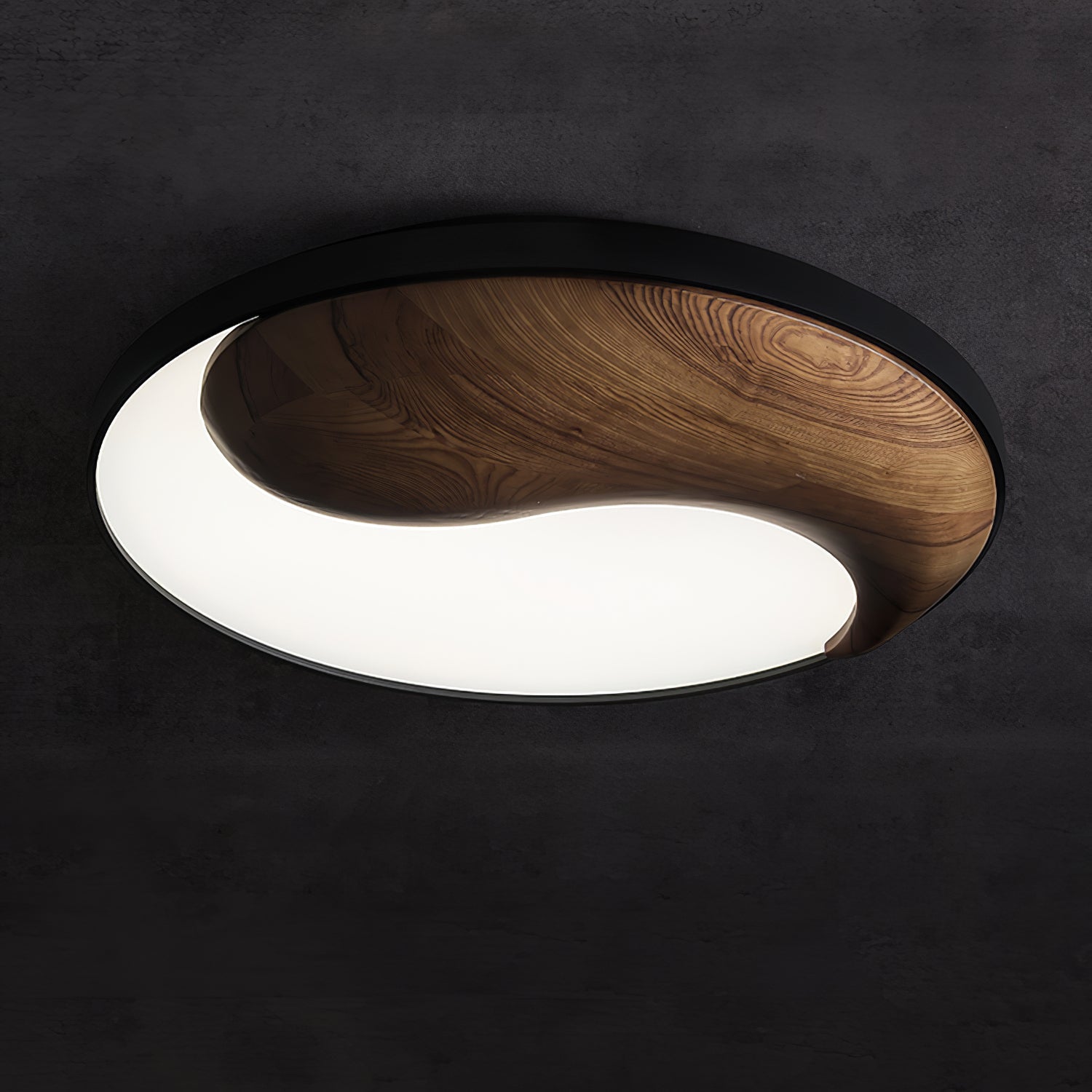 Ivelor Modern Minimalist Balance Wood Ceiling Light-Neutral Decor