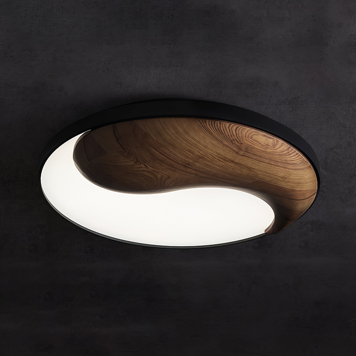 Ivelor Modern Minimalist Balance Wood Ceiling Light-Neutral Decor
