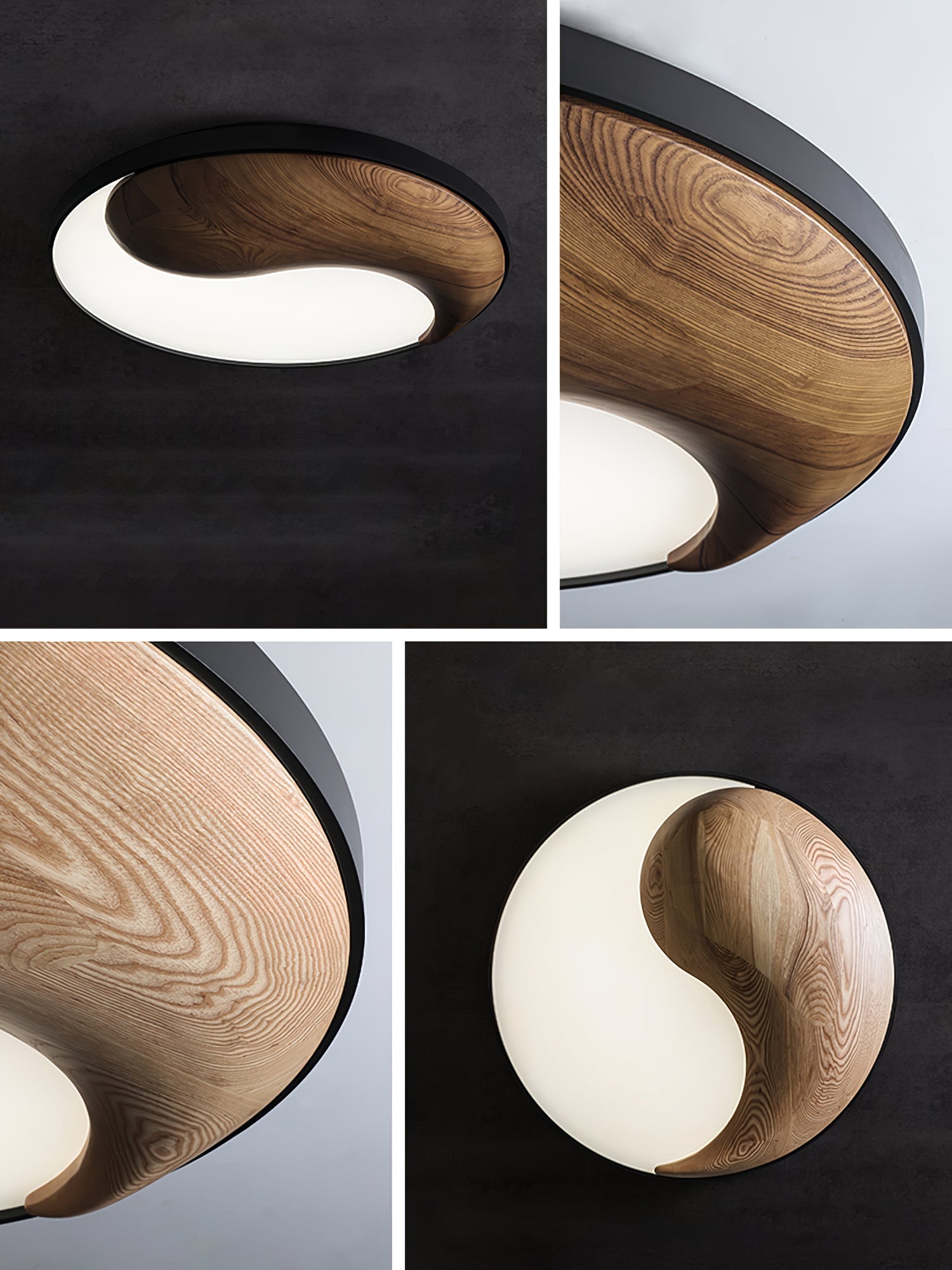 Ivelor Modern Minimalist Balance Wood Ceiling Light-Neutral Decor