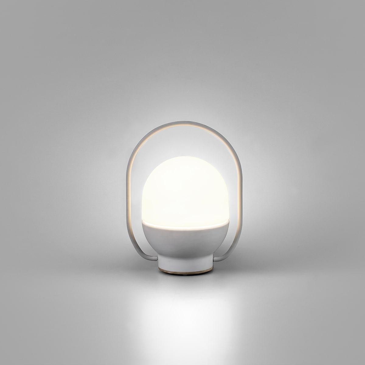 Orb Modern Glass Table Lamp-Neutral Decor