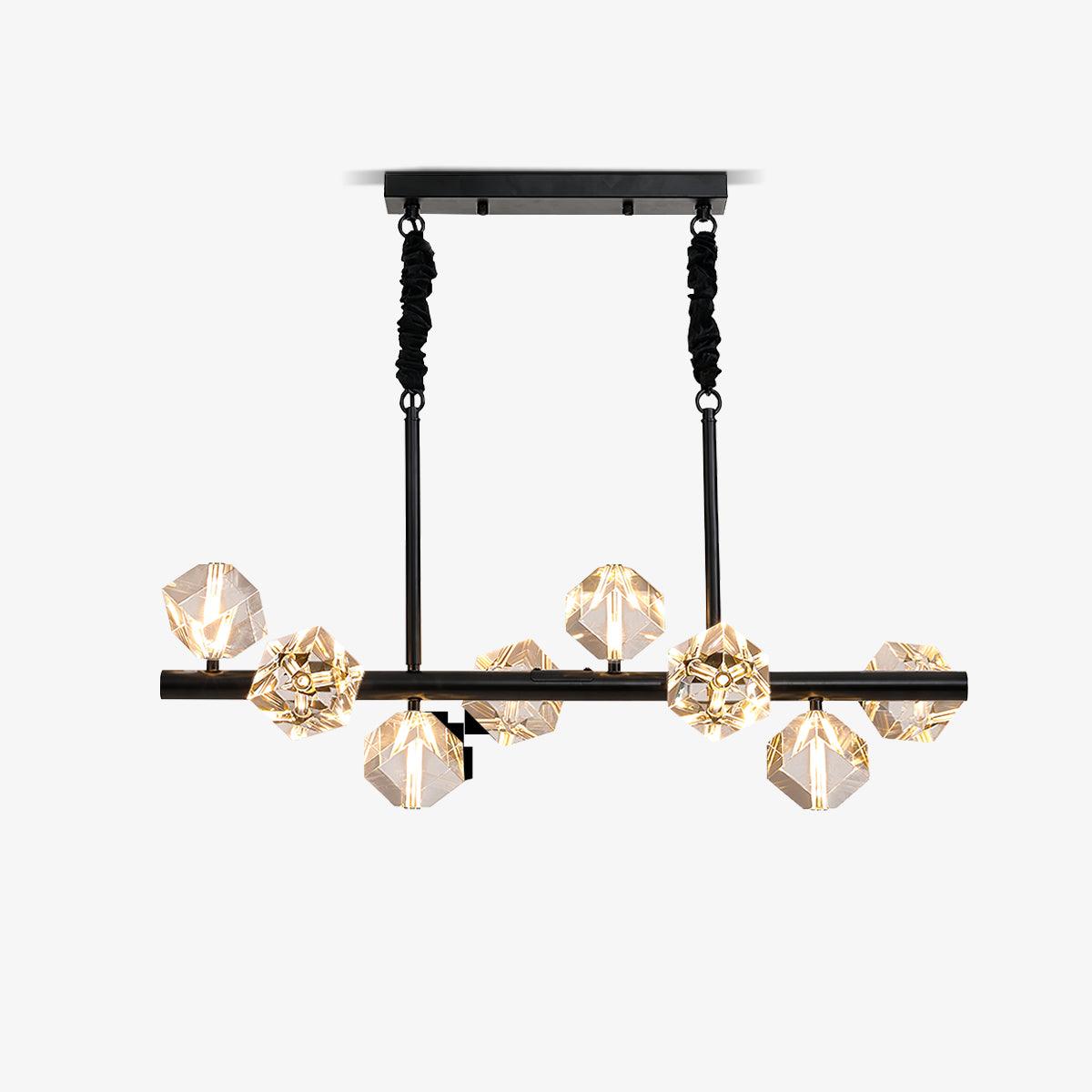 Eurthiel Luxe Crystal Pendant Light-Neutral Decor