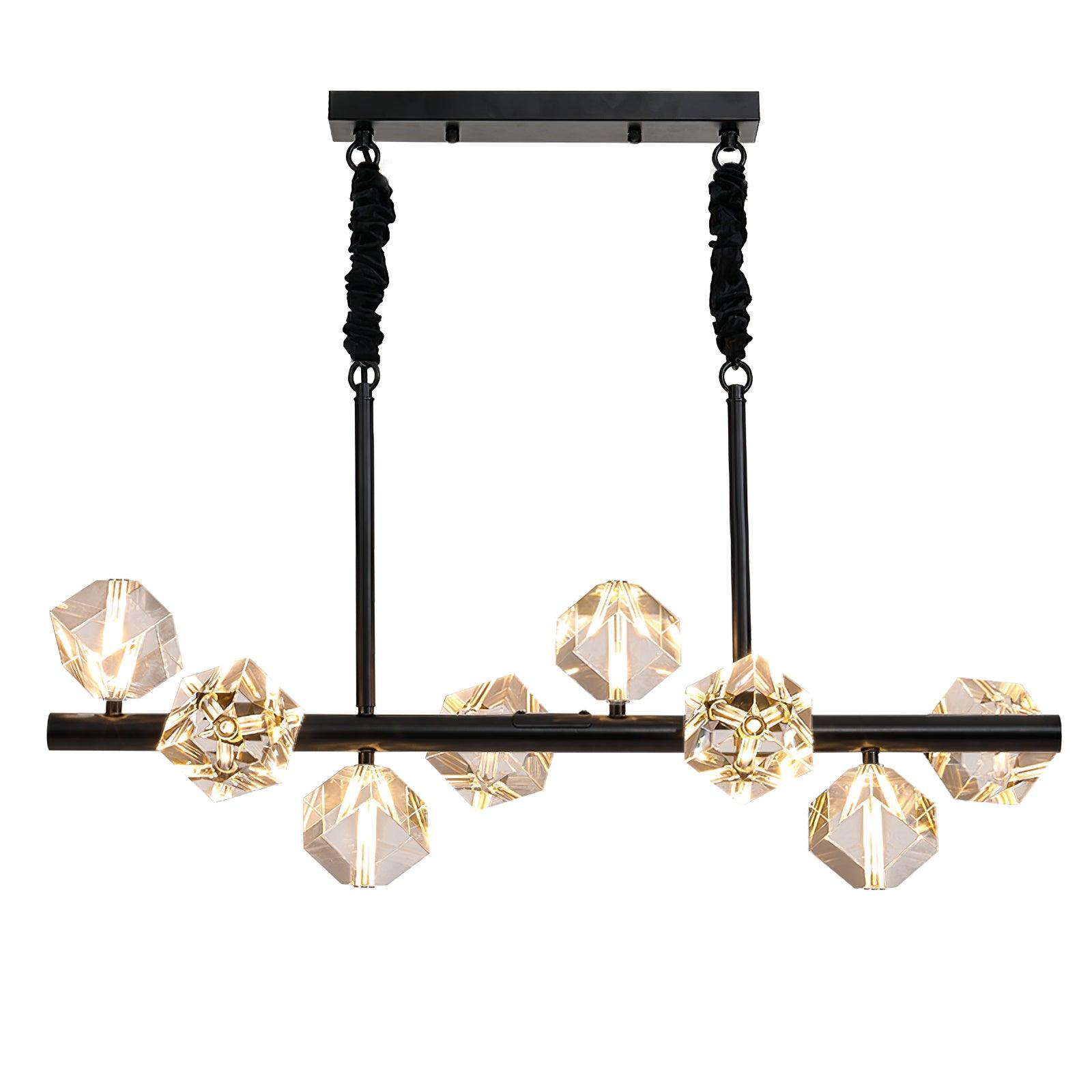 Eurthiel Luxe Crystal Pendant Light-Neutral Decor