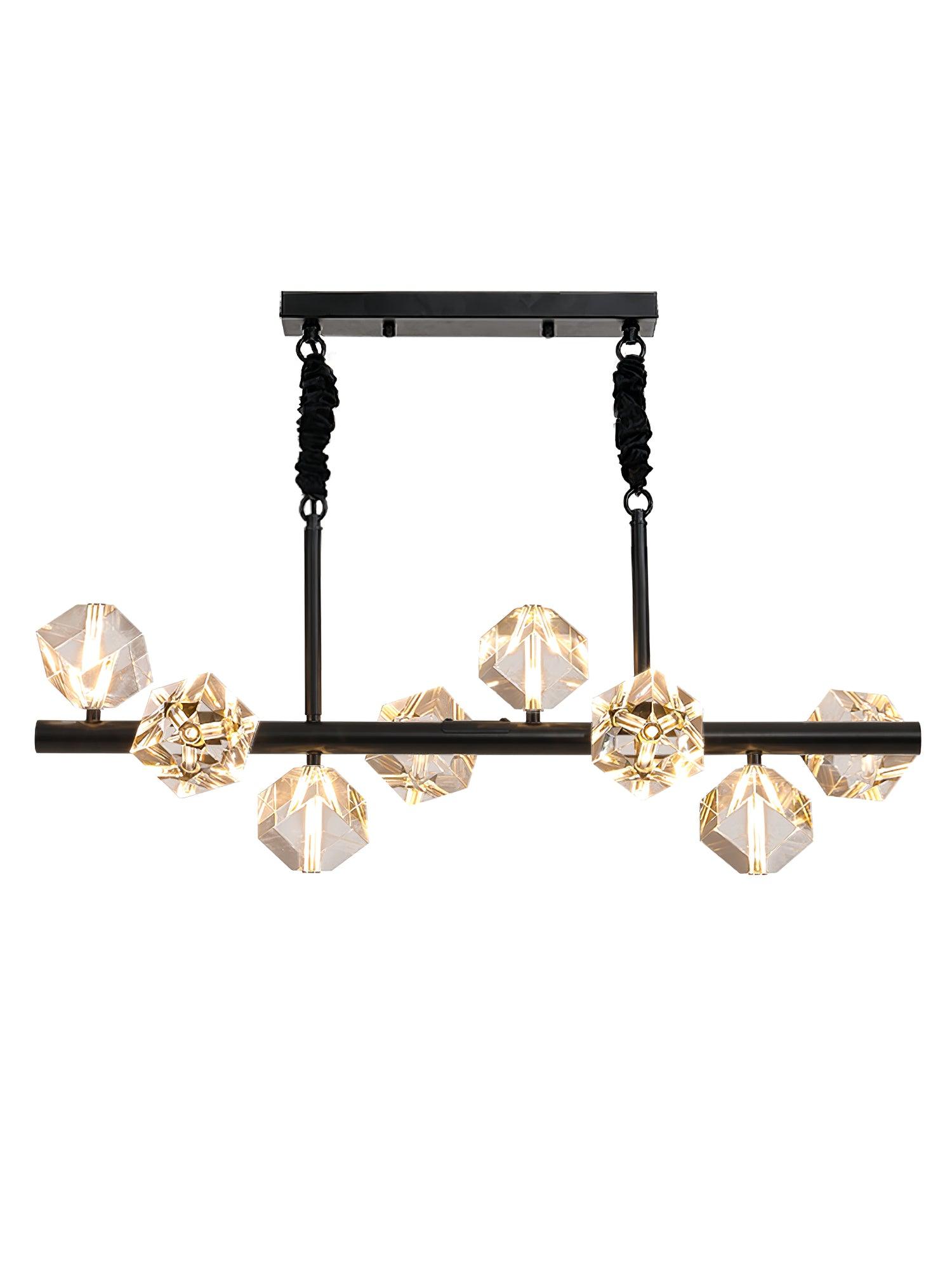 Eurthiel Luxe Crystal Pendant Light-Neutral Decor