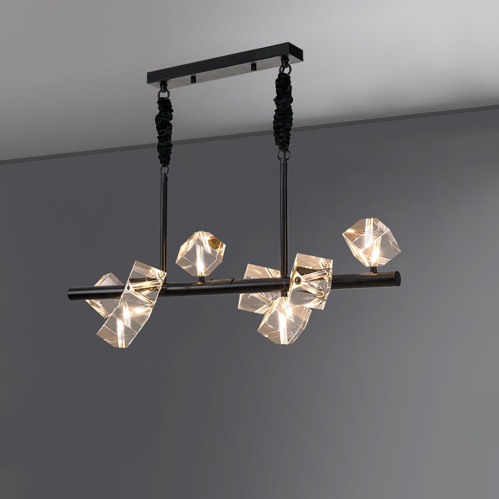 Eurthiel Luxe Crystal Pendant Light-Neutral Decor
