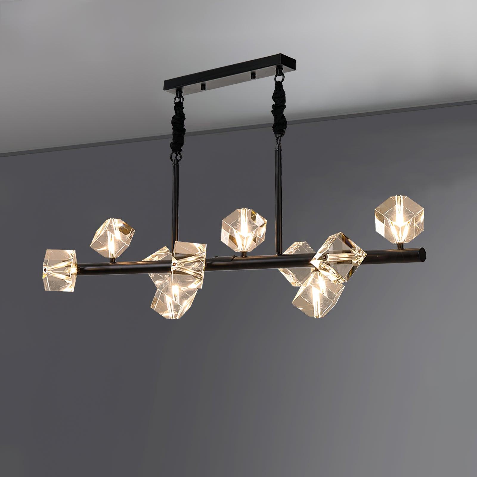 Eurthiel Luxe Crystal Pendant Light-Neutral Decor