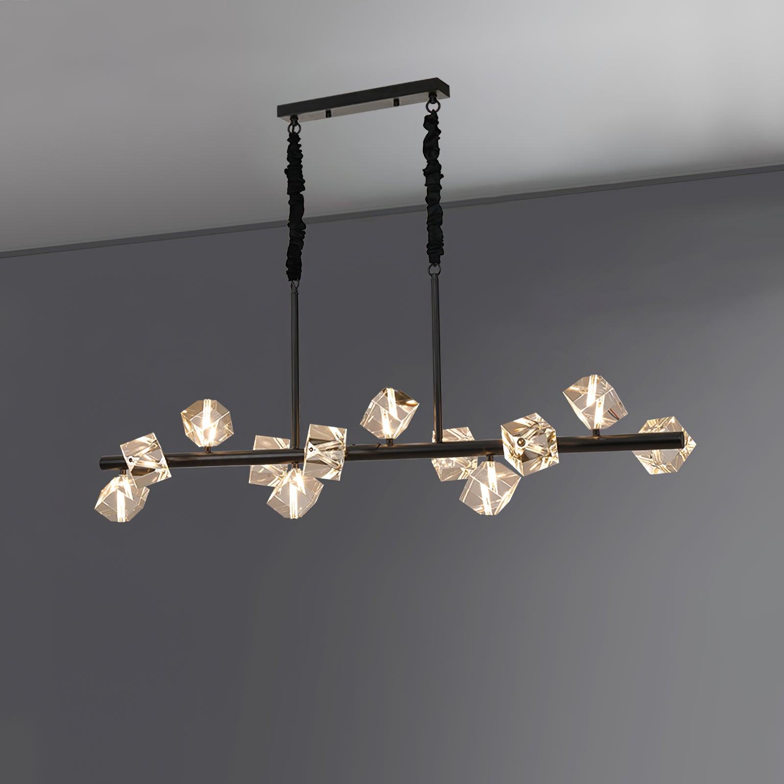 Eurthiel Luxe Crystal Pendant Light-Neutral Decor