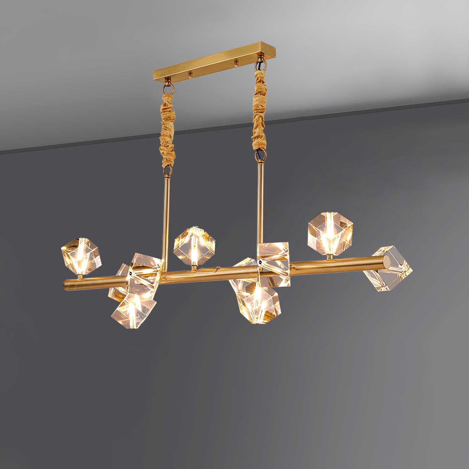 Eurthiel Luxe Crystal Pendant Light-Neutral Decor