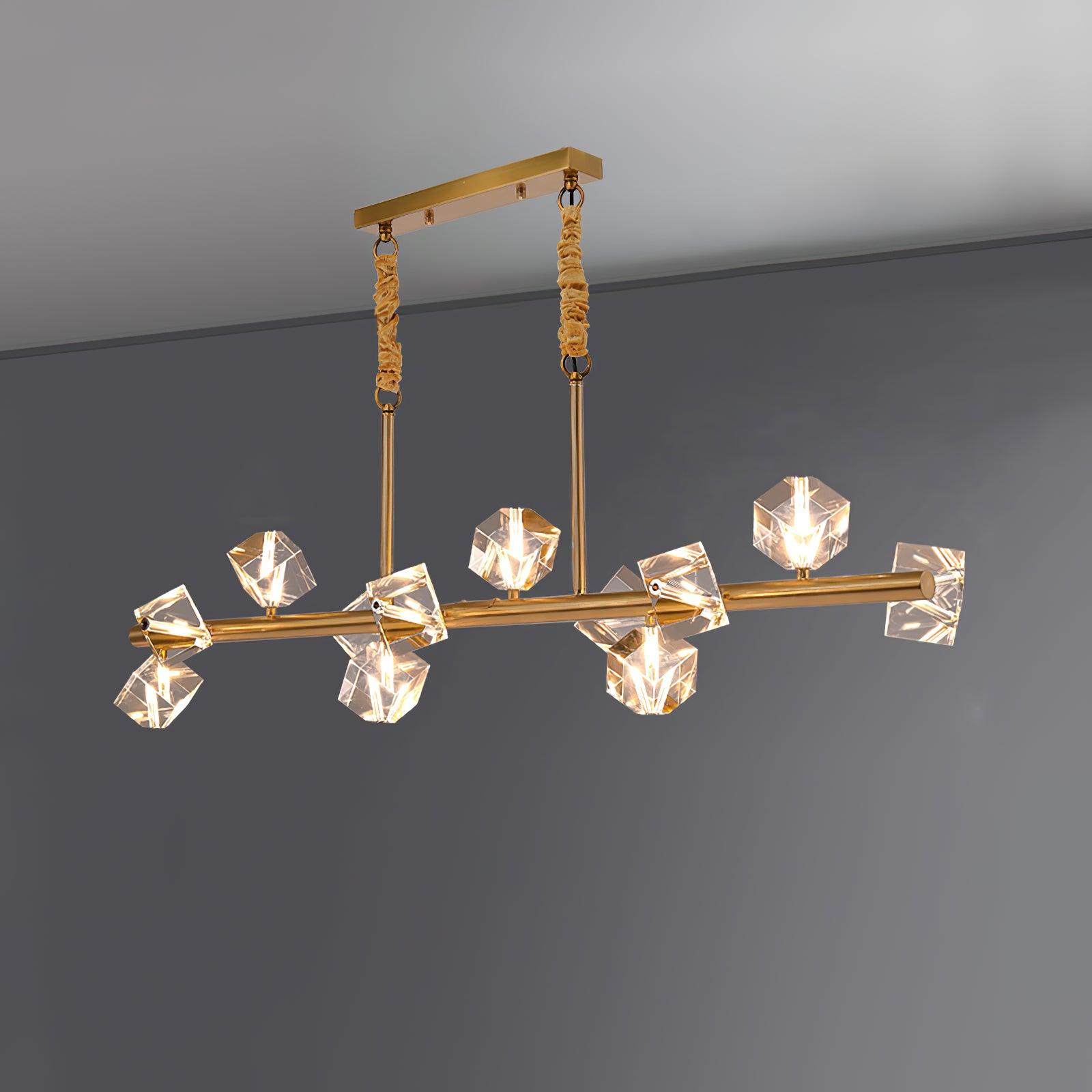 Eurthiel Luxe Crystal Pendant Light-Neutral Decor