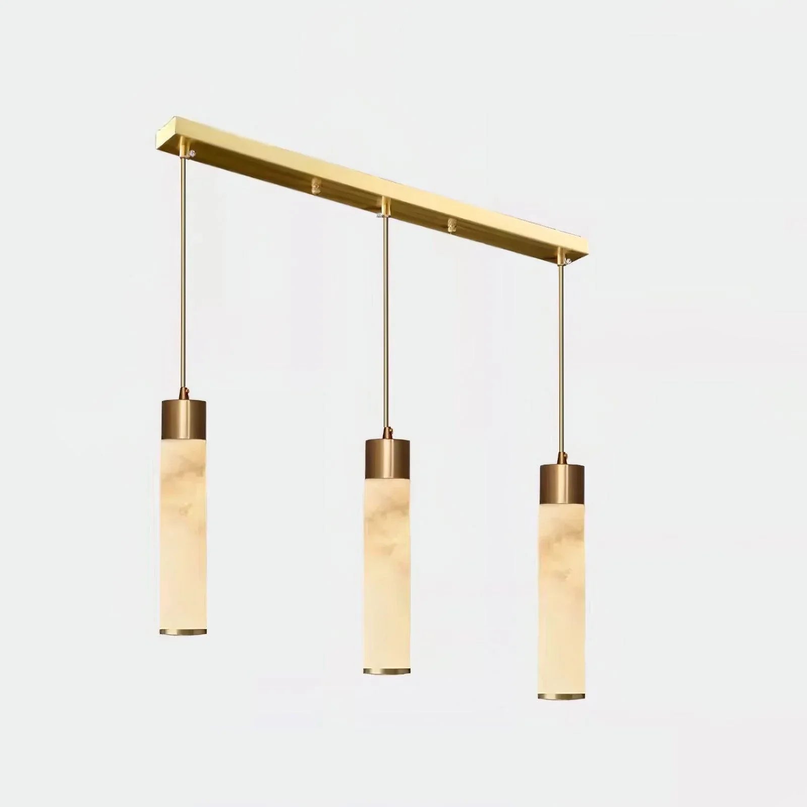 Dike White Alabaster Pendant Light