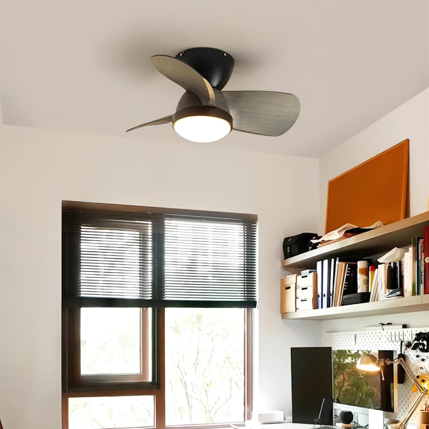 Jaslen Modern Wood Ceiling Fan Light-Neutral Decor