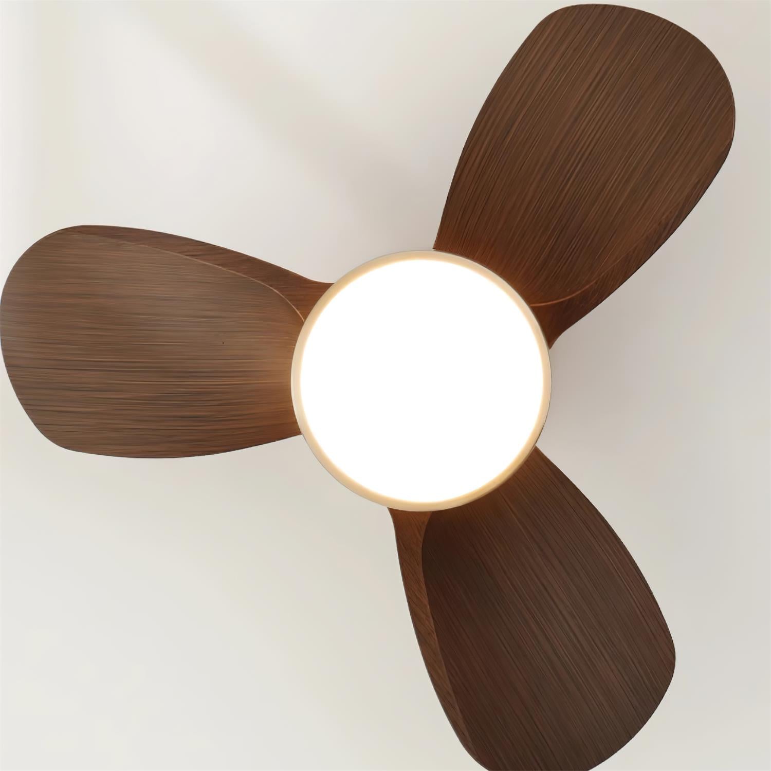 Jaslen Modern Wood Ceiling Fan Light-Neutral Decor