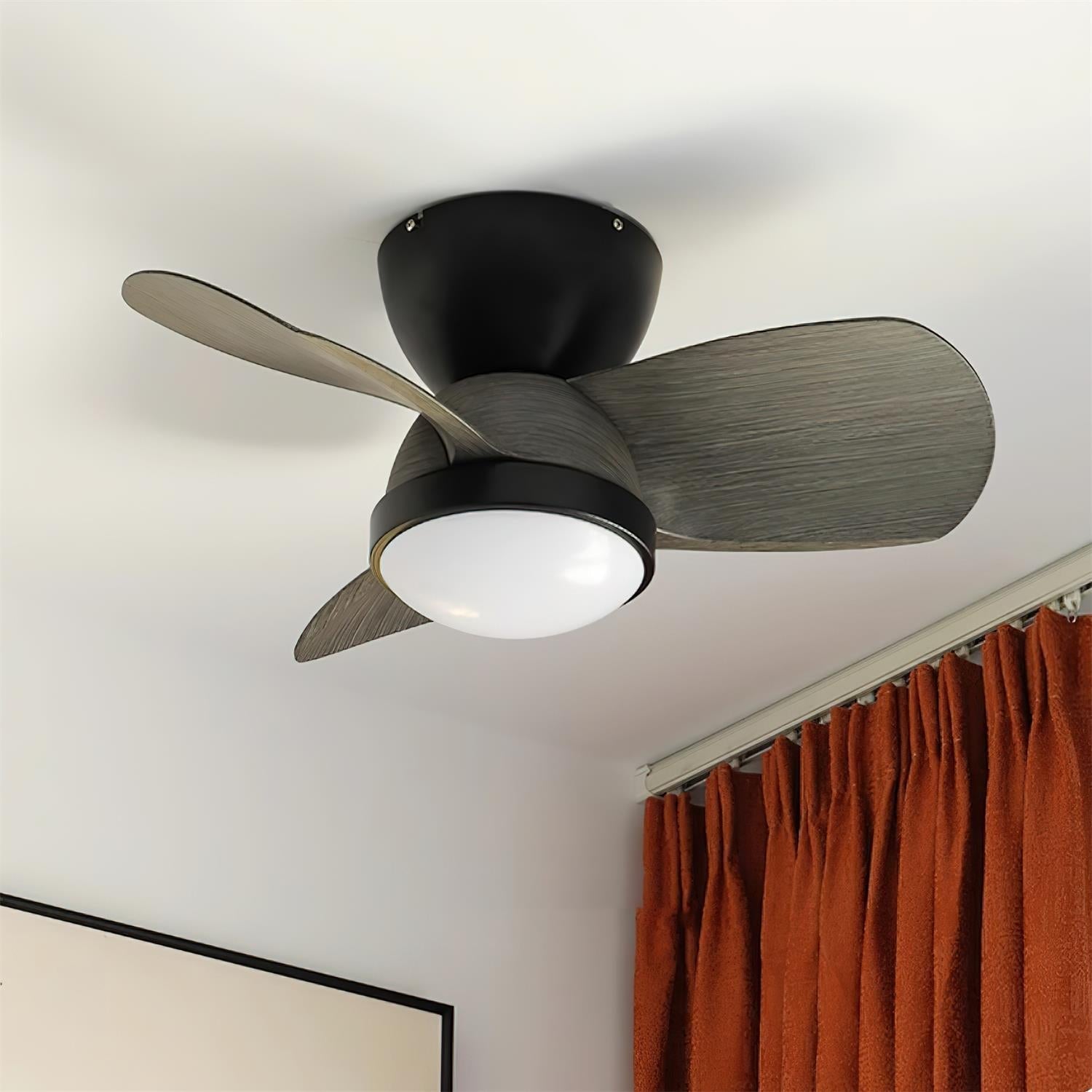 Jaslen Modern Wood Ceiling Fan Light-Neutral Decor